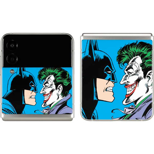 DC Comics The Joker vs Batman Vintage art Galaxy Z Flip3 5G Skin